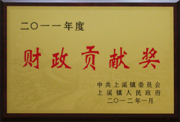 2011年財政貢獻獎