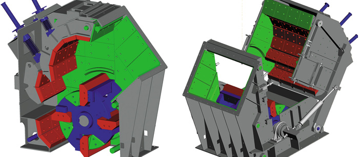 Pf1315、Pf1210大型反擊式破碎機(jī)